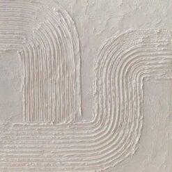 Custom Ivory Oil Painting on Canvas - Beige Minimalist Art with Pure Beige Arch Design, Large Textured Wall Art for Modern Home and Hotel Decoration | Dafen Oil Painting Village Studio