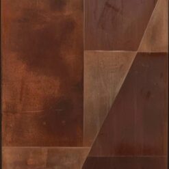 Custom Large Red Minimalist Painting - Wabi-Sabi Wall Art with Red and Brown Textured Design, Rust Red Minimalist Wall Art for Mid-Century Modern Home and Hotel Decoration | Dafen Oil Painting Village Studio