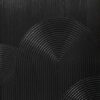 Black Arch Wall Art – Large 3D Textured Minimalist Oil Painting for Modern Home Décor
