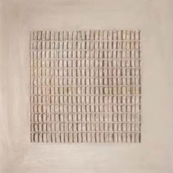 Beige 3D Textured Oil Painting – Minimalist Plaster Wall Art for Modern Home Décor