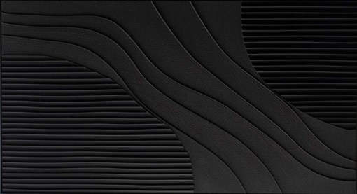 Black 3D Textured Oil Painting – Large Minimalist Canvas Art for Modern Wall Décor