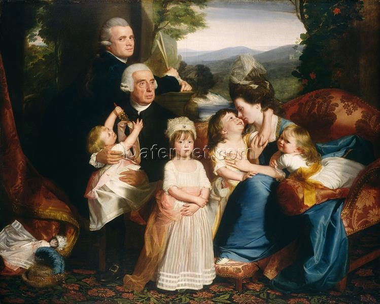 Authentic Dafen Village Reproduction: The Copley Family INSPIRED BY Copley’s 1776 Neoclassical Portrait from Washington, DC