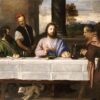 Supper at Emmaus by Titian – High Renaissance Religious Oil Painting Reproduction from DaFen Village Studio
