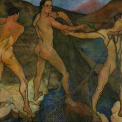 Customizable Oil Painting Inspired by Suzanne Valadon's 'Casting the Net' - Dafen Village's Special Offer