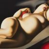 Lempicka-Inspired "La Belle Rafaela" – Hand-Painted Art Deco Nude Painting for Luxury Home & Office Décor | DaFen Village Studio