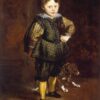 Dafen Village Hand-Painted “Portrait of Filippo Cattaneo, Son of Marchesa Elena Grimaldi” INSPIRED BY Anthony van Dyck's 1623 Baroque Portrait for Art Aficionados