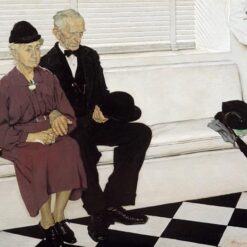 High - Quality Hand - Painted Reproduction by Dafen Village of Norman Rockwell's 'Second Holiday' - A Great Addition for Home Decor