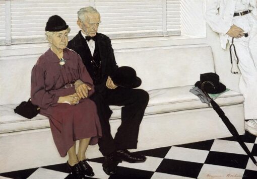 High – Quality Hand – Painted Reproduction by Dafen Village of Norman Rockwell’s ‘Second Holiday’ – A Great Addition for Home Decor