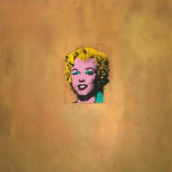 Exquisite Handmade 'Gold Marilyn Monroe' Pop Art Portrait Oil Painting Inspired by Andy Warhol (1962) - Crafted in Dafen Village Oil Painting Studio