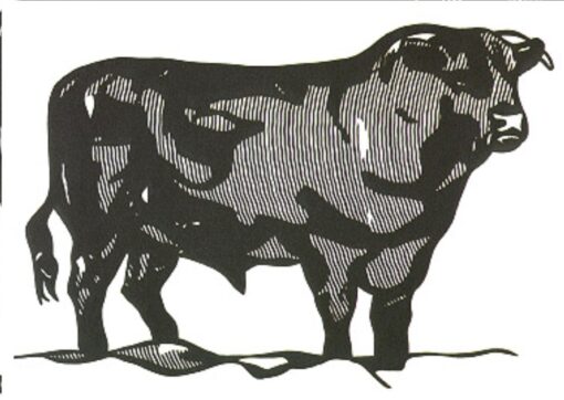 Authentic – looking “Bull” Roy Lichtenstein Inspired Oil Painting from Dafen Village