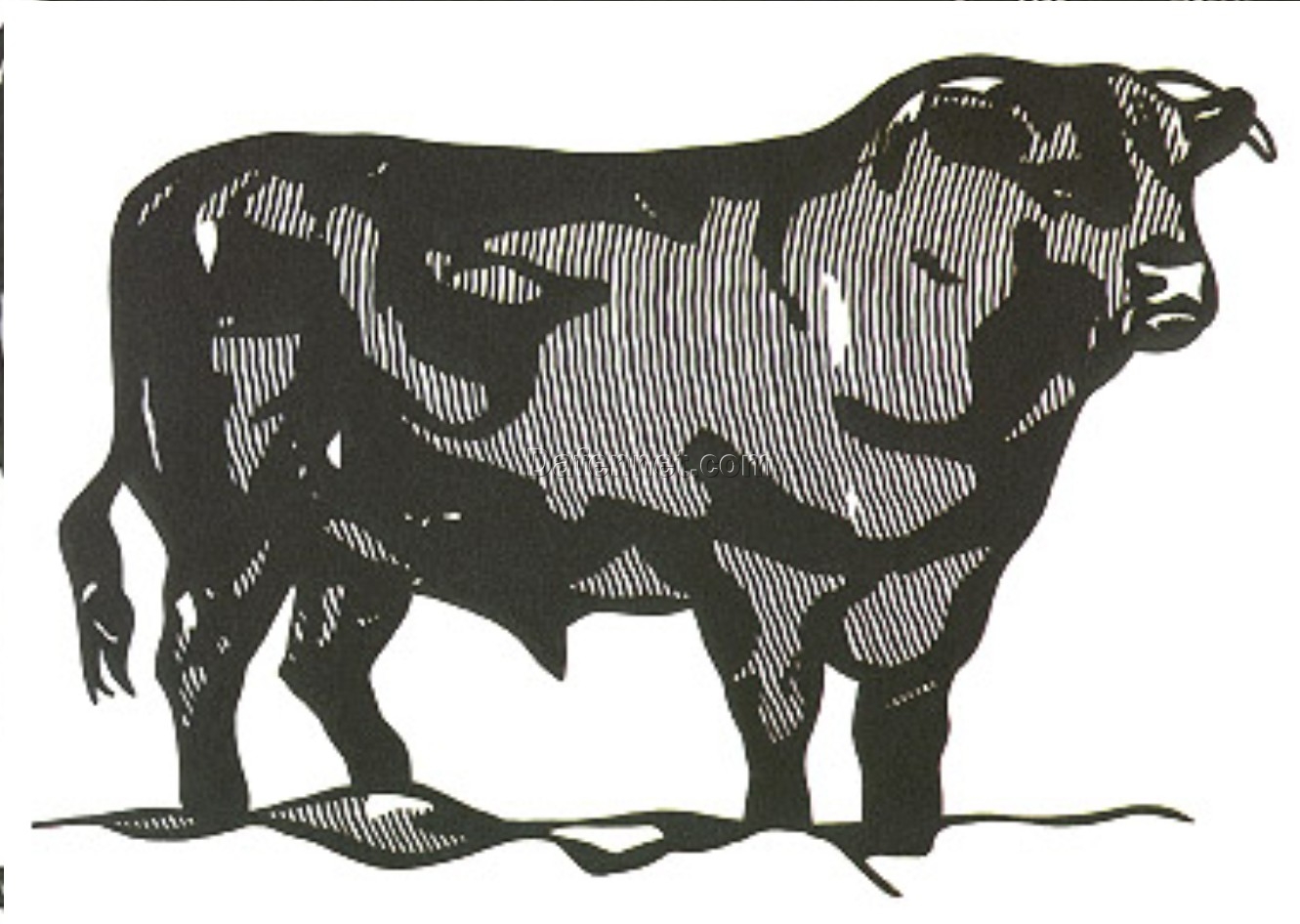 Authentic – looking “Bull” Roy Lichtenstein Inspired Oil Painting from Dafen Village