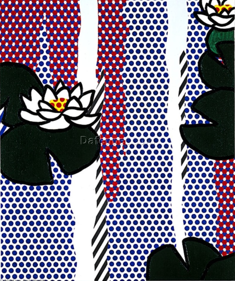 High-Quality Replica of Roy Lichtenstein’s “Water Lilies” – A Dafen Village Artistic Gem for Collectors
