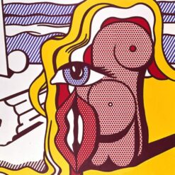 Female Figure" Roy Lichtenstein Inspired Hand-Painted Oil Painting by Dafen Village - Ideal for Art Lovers