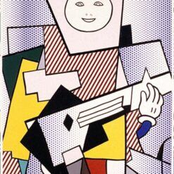 Mickasso" Style Collage Inspired by Roy Lichtenstein - Hand - Crafted in Dafen Village for Interior Decoration
