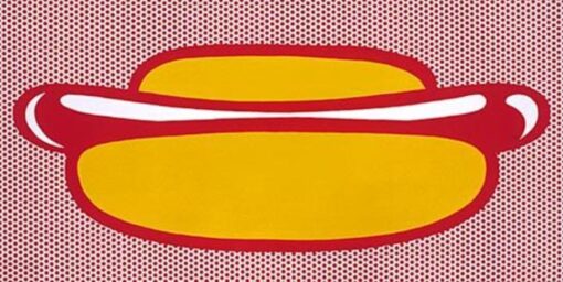Réplique de haute qualité du “Hot Dog” de Roy Lichtenstein - Création du village de Dafen pour les amateurs d'art