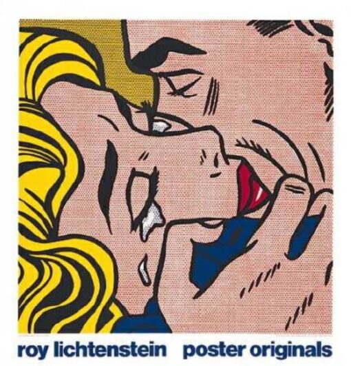 High – Quality Replica of Roy Lichtenstein’s “Kiss” – Dafen Village Creation for Interior Decorators