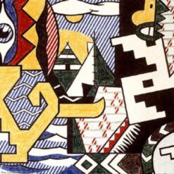 High - Quality Replica of Roy Lichtenstein's "Pow Wow" - Dafen Village Creation for Interior Designers