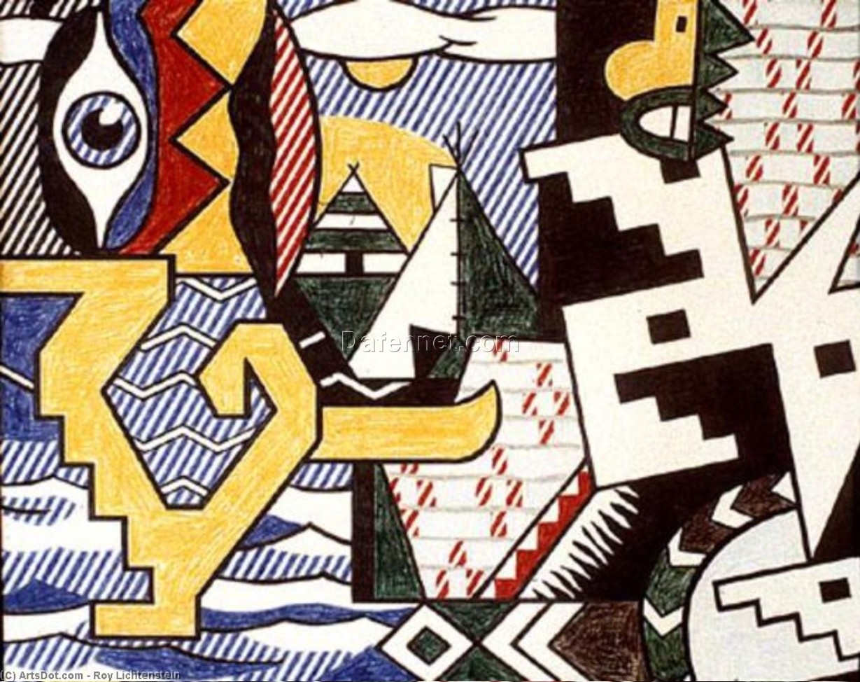 High – Quality Replica of Roy Lichtenstein’s “Pow Wow” – Dafen Village Creation for Interior Designers