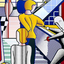 Bauhaus Stairway" in the Style of Roy Lichtenstein - Handmade Oil Painting from Dafen Village for Art Collectors
