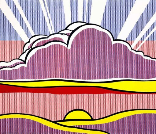 High – Quality Replica of Roy Lichtenstein’s “Sinking Sun” – Dafen Village Creation for Interior Decorators