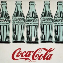 High - Quality 'Green Coca - Cola Bottles' Andy Warhol - Inspired Pop Art Advertisement Oil Painting - From Dafen Village Painting Studio
