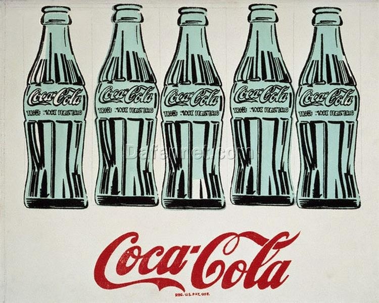 High – Quality ‘Green Coca – Cola Bottles’ Andy Warhol – Inspired Pop Art Advertisement Oil Painting – From Dafen Village Painting Studio