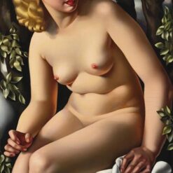 Tamara de Lempicka-Inspired "Suzanne Bathing" – Iconic Art Deco Oil Painting for Luxury Wall Décor & Religious Art Collections | DaFen Village Studio