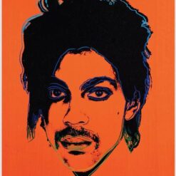 Stunning Handmade Oil Painting Inspired by Andy Warhol's 1984 Pop Art 'Orange Prince' Portrait - Ideal for Art Aficionados and Pop Culture Devotees from Dafen Village Studio