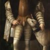 Portrait of Emperor Charles V with Dog by Titian – 1532-1533 High Renaissance Oil Painting
