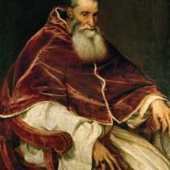 Pope Paul III by Titian – 1543 Late Renaissance Mannerist Oil Painting