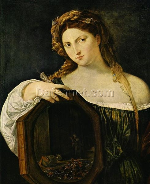Profane Love Inspired by Titian – High Renaissance Allegorical Oil Painting from DaFen Village Studio