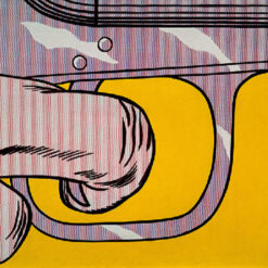 Dynamic Pop Art 'Trigger Finger' Inspired Oil Painting by Roy Lichtenstein Replica - Hand - painted in Dafen Village for Art Enthusiasts