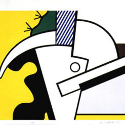 Dynamic Pop Art 'Bull Head II' Inspired Oil Painting by Roy Lichtenstein Replica - Hand - painted in Dafen Village, Ideal for Art Lovers Seeking Bold Decor