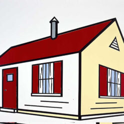 Roy Lichtenstein's 'Collage for House II' Inspired High - Quality Oil Painting on Canvas - Reproduction from Dafen Village for Pop Art Enthusiasts and Interior Designers