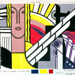 Roy Lichtenstein - Style 'Modern Tapestry Cartoon' High - Quality Reproduction - Created in Dafen Village, Great for Pop Art Aficionados and Collectors