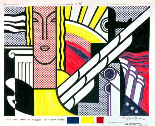 Roy Lichtenstein – Style ‘Modern Tapestry Cartoon’ High – Quality Reproduction – Created in Dafen Village, Great for Pop Art Aficionados and Collectors