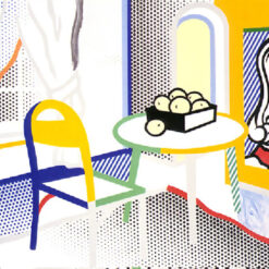 Authentic - looking 'Intyelap97' Inspired Oil Painting in Roy Lichtenstein Style - Handmade in Dafen Village, Perfect for Art Collectors and Connoisseurs of Experimental Art