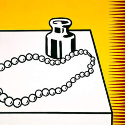 Exquisite Reproduction of Roy Lichtenstein's 'Still Life with Pearls' Inspired Oil Painting - Hand - Painted by Dafen Village Artisans