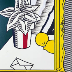 Authentic - looking Hand - painted 'Still Life With Envelope' Oil Painting Inspired by Roy Lichtenstein from Dafen Village