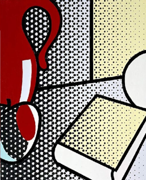 Roy Lichtenstein – Style ‘Still Life with Red Pitcher’ Oil Painting – High – Quality Reproduction from Dafen Village Studios