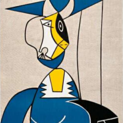 Exquisite Hand - painted Oil Painting of 'Woman with Hat' Inspired by Roy Lichtenstein - Dafen Village Masterpiece