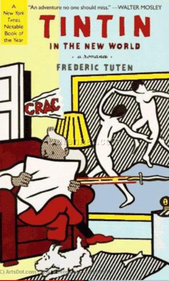 Tintin in Roy Lichtenstein’s Style Oil Painting – High Quality Reproduction by Dafen Village Artists
