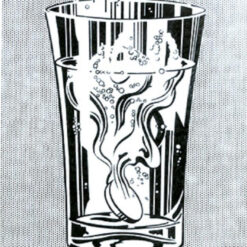 Roy Lichtenstein - Inspired 'Alka - Seltzer' Oil Painting - Hand - painted by Dafen Village Artisans for Pop Art Lovers