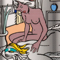 Roy Lichtenstein - Inspired 'Reflections II' Hand - painted Oil Painting by Dafen Village Masters for Art Aficionados