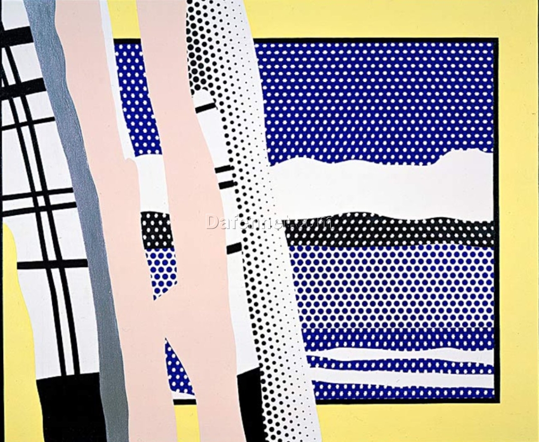 Roy Lichtenstein – Inspired ‘Reflections Untitled (1988)’ Hand – painted Oil Painting by Dafen Village Artisans for Art Lovers