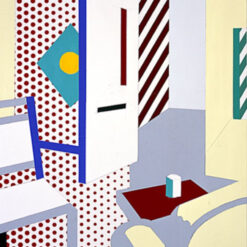 Roy Lichtenstein - Inspired 'Collage for Hologram Interior' Hand - painted Oil Painting by Dafen Village Artisans for Art Enthusiasts