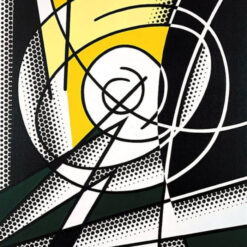 Unique 'The Atom' Oil Painting Inspired by Roy Lichtenstein - Handmade in Dafen Village for Art Aficionados