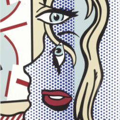Roy Lichtenstein - Inspired 'Art Critic's Muse' Hand - painted Oil Painting by Dafen Village Studios - Ideal for Pop Art Enthusiasts