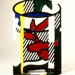 Dafen Village - Inspired "Goldfish Bowl" Oil Painting in the Style of Roy Lichtenstein for Art Enthusiasts