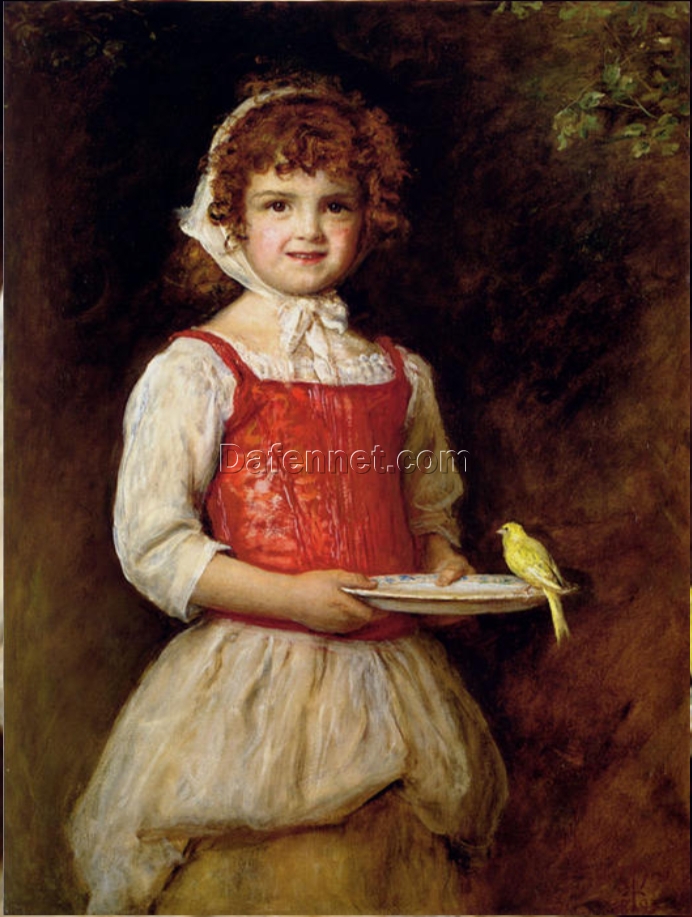 High – Quality Hand – Painted Replica of John Everett Millais’ “Merry” – A Charming Artwork Inspired by the Renowned Artist, from Dafen Village for Art Enthusiasts